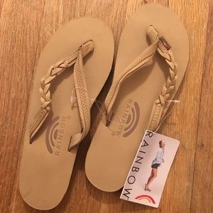 Rainbow Flirty Braidy Flip Flop